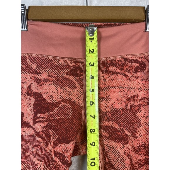 The North Face Flash-Dry orange patterned capri length Small/P athletic leggings - Picture 4 of 8